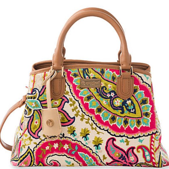Spartina 449 Handbags - Spartina Salt Meadow AKA Monogram Grace Satchel